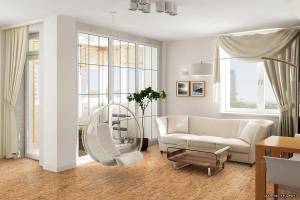 Пробковое покрытие Corkstyle Cork Wise Linea Клеевое 915x305x4