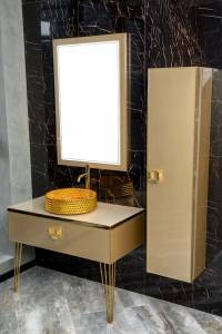 Консоль под раковину Armadi Art Lucido 770-100-Light Gold 100 см светлое золото