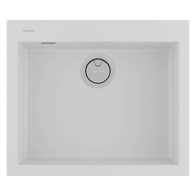 Мойка кухонная Paulmark Decoration 60 PM936051-WH Белый, 60x51