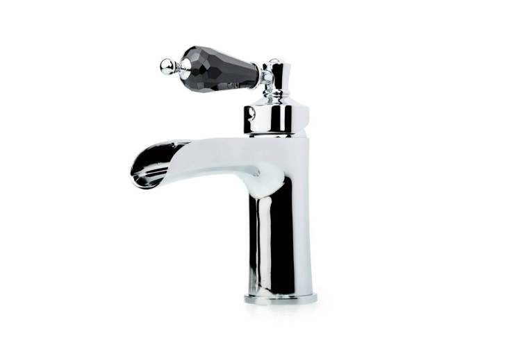 Смеситель для раковины Boheme Vogue 221-BSW хром, с черным SW