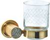 Набор Boheme Royal Cristal Ершик Gold + Стакан Gold + Держатель туалетной бумаги Cold с крышкой + Дозатор Gold фото 5