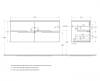 Тумба под раковину Cezares DUET-N-1200-4C-SO-2-BL Bianco Lucido фото 4