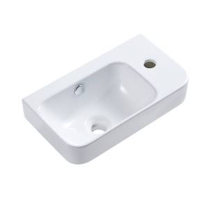 Раковина AQUAme AQM5005R правая, белая глянцевая, 26x45