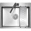 Мойка кухонная Melana ProfLine R6050HK с коландером, сатин