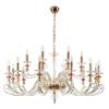 Люстра Crystal Lux Catarina Sp12+6 V2 Gold/Transparent-Cognac