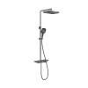 Душевая стойка Vincea VSFS-411GM с изливом, вороненая сталь