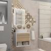 Тумба с раковиной Teymi Ritta подвесная, белый, дуб, 55 см, с раковиной Martta 50 фото 3