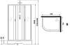Душевая кабина Niagara Classic 339844RBKT 90x80x240 без гидромассажа фото 17