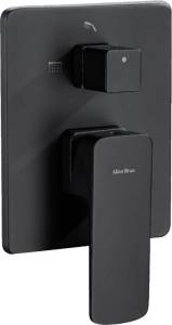 Смеситель для ванны Allen Brau Infinity X2 5.21014-31 С ВНУТРЕННЕЙ ЧАСТЬЮ, чёрный матовый