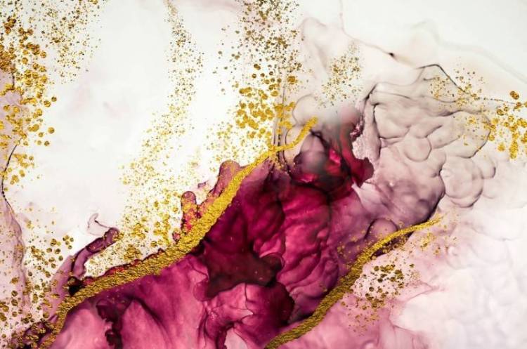 3D Фотообои Artegrafico «Гранатовые переливы» FL-020 акварель