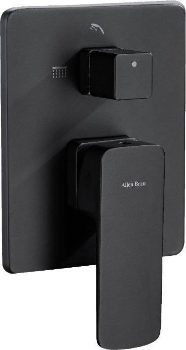 Смеситель для ванны Allen Brau Infinity X2 5.21014-31 С ВНУТРЕННЕЙ ЧАСТЬЮ, чёрный матовый