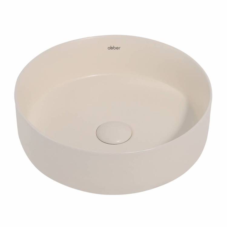 Раковина Abber Bequem AC2108MBE 35 см, светло-бежевая матовая