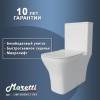 Унитаз-компакт Maretti Umbria UM10NBM12-844 безободковый, сиденье микролифт, белый фото 7