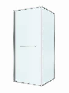 Душевой уголок Cezares LUX-A-FS-1-80-C-CR профиль хром, стекло прозрачное, 80x80x195