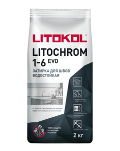 Затирка Litokol Litochrom 1-6 EVO цементная LE.316 персиковый 2 кг