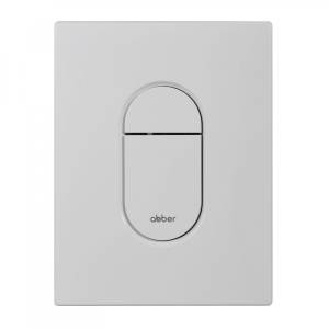 Кнопка смыва Abber AC0124MW пневматическая, белая матовая