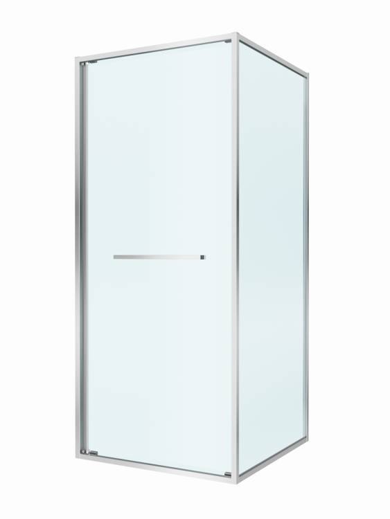 Душевой уголок Cezares LUX-A-FS-1-80-C-CR профиль хром, стекло прозрачное, 80x80x195