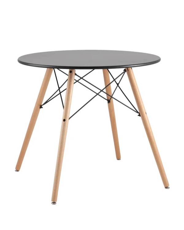 Стол Stool Group Eames DSW T001-80 black черный 80x80x74