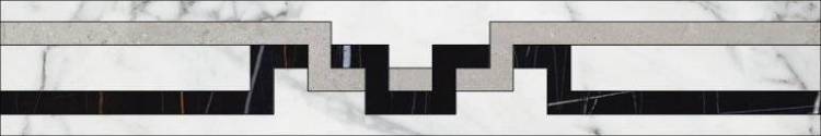 Бордюр Kerranova Marble Trend K-1000/MR/f01-cut Фриз Carrara 60x10