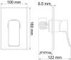 Смеситель для душа Wasserkraft Aller 10651W С ВНУТРЕННЕЙ ЧАСТЬЮ фото 4