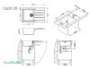 Мойка кухонная Alveus Granital Cadit 20 1132022 Arctic - G11 с сифоном, 79x50 фото 3