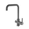 Смеситель для кухни Paulmark Logas Lo213021-GRM серый металлик