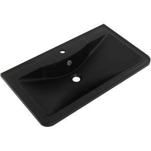 Раковина BelBagno BB800/455-LV-ART-ALR-NERO 80 см, черная