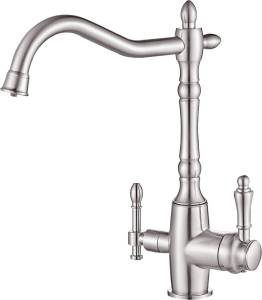 Смеситель для кухни ZorG Steel Hammer SH 812 Satin
