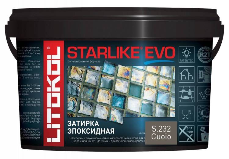 Затирка эпоксидная Litochrom Starlike EVO S.232 CUOIO 2.5 кг