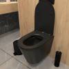 Унитаз подвесной Teymi Solli Black T40201MB безободковый, с сиденьем микролифт, черный матовый фото 6