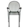 Стул Bradex Home Louis Ghost FR 0037 прозрачный серый фото 4