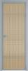 Межкомнатная дверь Profil Doors 4 AX цвет профиля Серебро, стекло безопасное 6 мм мору золото 600x2000
