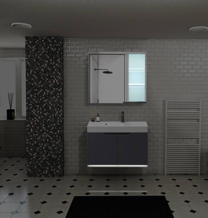 Мебель для ванной Cerutti Spa Maiella 70 серый