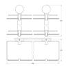 Полка Artwelle Harmonie HAR 037 2-ярусная фото 2