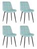 Набор из 4 стульев Stool Group Флекс AV 405-N20-08(P) X4 светло-голубой