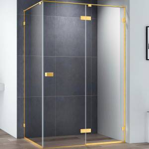 Душевой уголок Cezares Bellagio BELLAGIO-AH-1-140/100-C-BORO золото