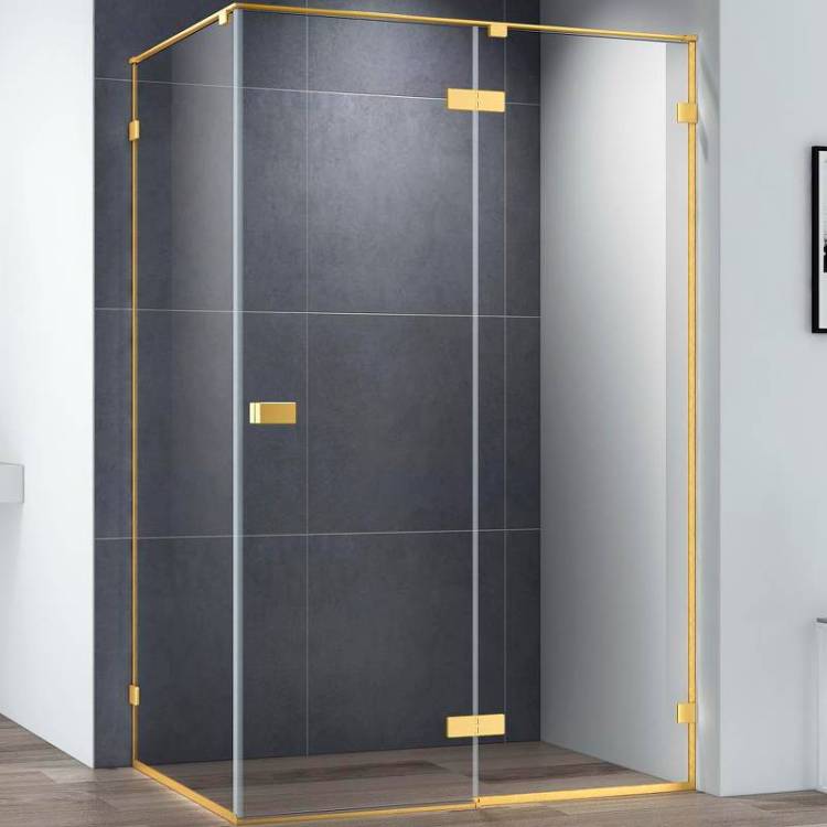 Душевой уголок Cezares Bellagio BELLAGIO-AH-1-140/100-C-BORO золото