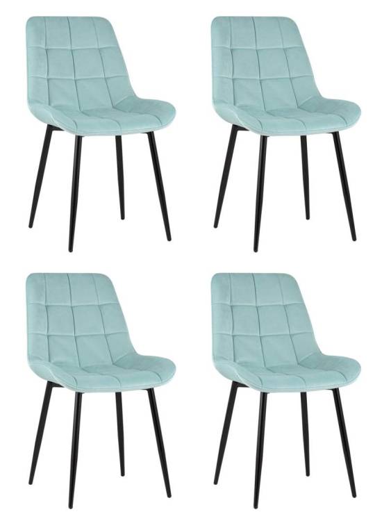 Набор из 4 стульев Stool Group Флекс AV 405-N20-08(P) X4 светло-голубой