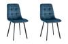 Стул Stool Group Chilly OS-2011-V seat HLR-63 DUAL X2 велюр сине-зеленый (набор 2 шт)