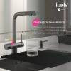 Смеситель для кухни Iddis Umbra UMBGMPFi05 с выдвижным изливом и каналом для фильтра, графит матовый фото 3