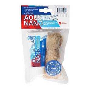 Паста Сантехмастер для льна Aquaflax nano, тюбик 30 гр. + 15 гр. европейского льна