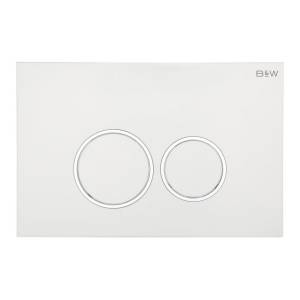 Кнопка смыва Black&White WPI-09511 24.4x16.2 Glossy Ivory