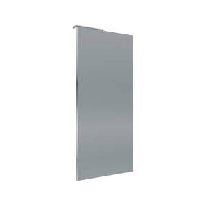 Душевая перегородка BelBagno UNO-L-1-TB-80-GR-Cr профиль хром, стекло тонированное, 80x200