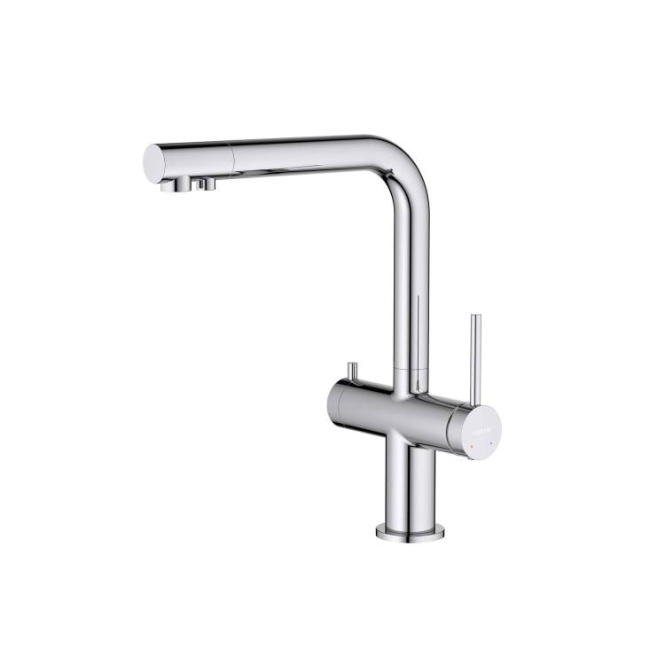 Смеситель для кухни Aquatek Европа AQ1385CR с подключением к фильтру питьевой воды, хром