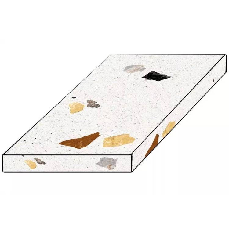 Ступень ColiseumGres Палладио 620070002373 Уайт Угловая Левая 33x120