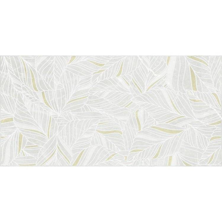 Декор Laparet York 04-01-1-18-03-07-4137-3 Листья Серо-Бежевый 30x60