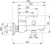 Смеситель для ванны с душем Rav Slezak Vltava VT454.5 хром фото 2