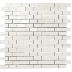 Мозаика Atlas Concorde Marvel Stone AS31 Bianco D. Mosaico Lapp. Burattato 29.8x29.8