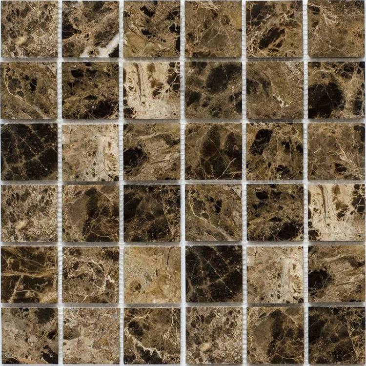 Мозаика Starmosaic Wild Stone Jmst055 Dark Emperador Polished 48x48
