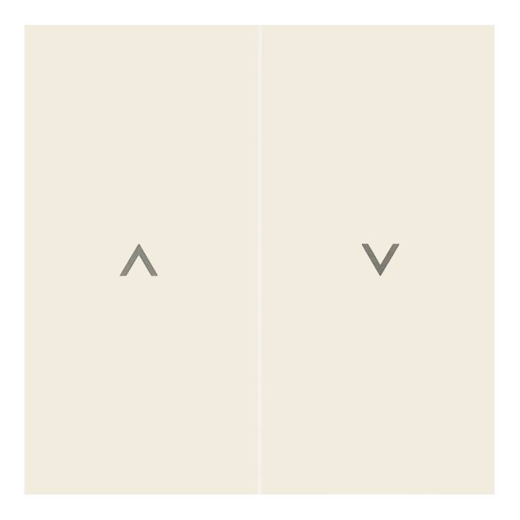 Клавиши выключателя для жалюзи Rikett 35613 MC кремовый сатин